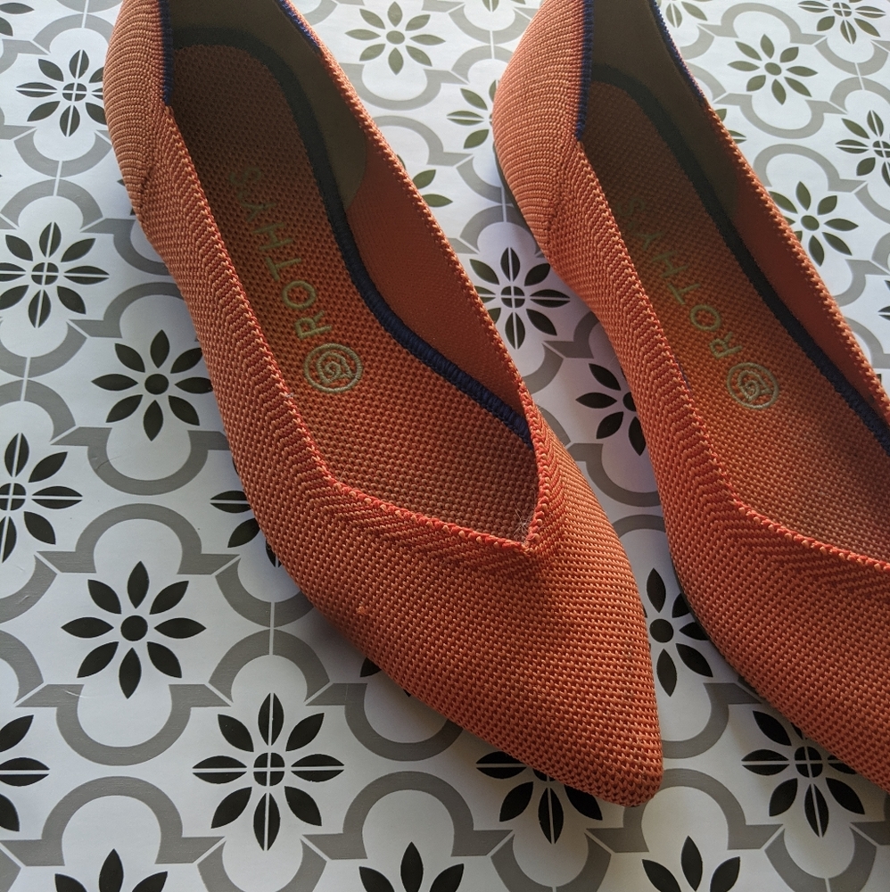 Retired Rothy's The Point Persimmon Flat - image 3